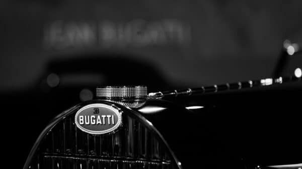 grayscale photo of car engine