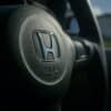 Close up of a car's steering wheel