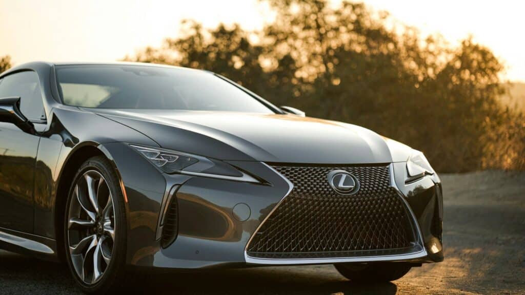 black Lexus car