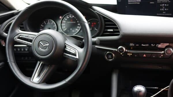 the interior of a car