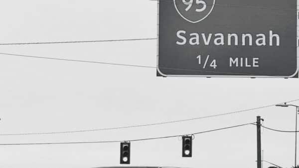 I-95 south sign pointing towards savannah